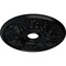 Ekena Millwork Acanthus Twist Ceiling Medallion (Canopies up to 8 3/8"), 23 5/8"OD x 4 5/8"ID x 1 7/8"P, Jet Black CM23ACBLF - alternate 2